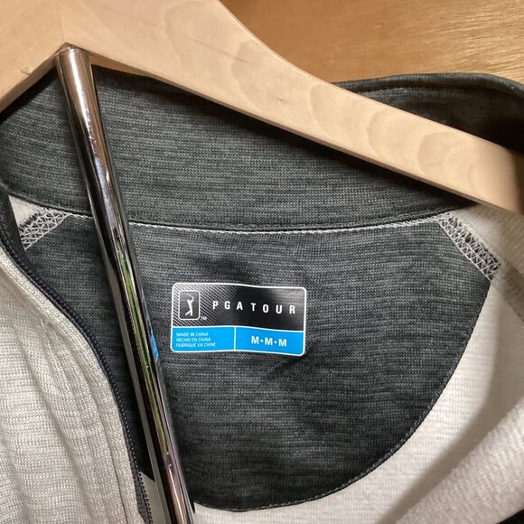 PGA‎ Tour Mens Sleeveless 1/4 Zip Pullover Vest M - Gray - Picture 4 of 6